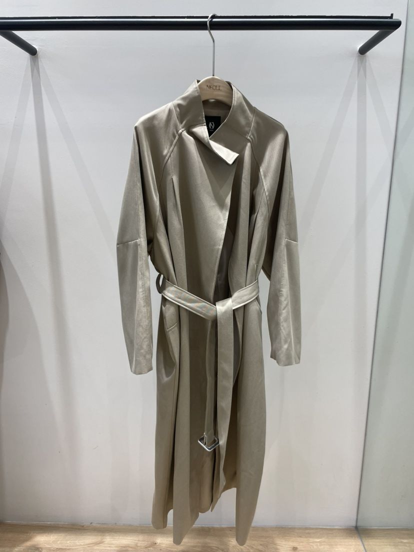 NEOUL東大門㊣直郵女裝新品真品熱賣25秋冬時尚長款風衣含腰帶NEOUL/ahin雙領標簽長款風衣