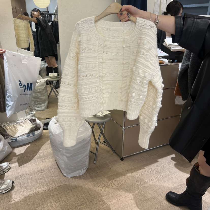 W AND J韓國直郵㊣女裝新款推薦時尚真品休閑人氣25秋冬針織衫W AND J針織衫