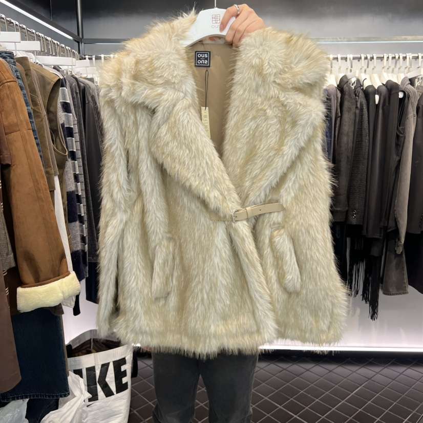 OUS/INCH-L東大門㊣直郵女士新品熱賣職業推薦25秋冬馬甲OUS/INCH馬甲