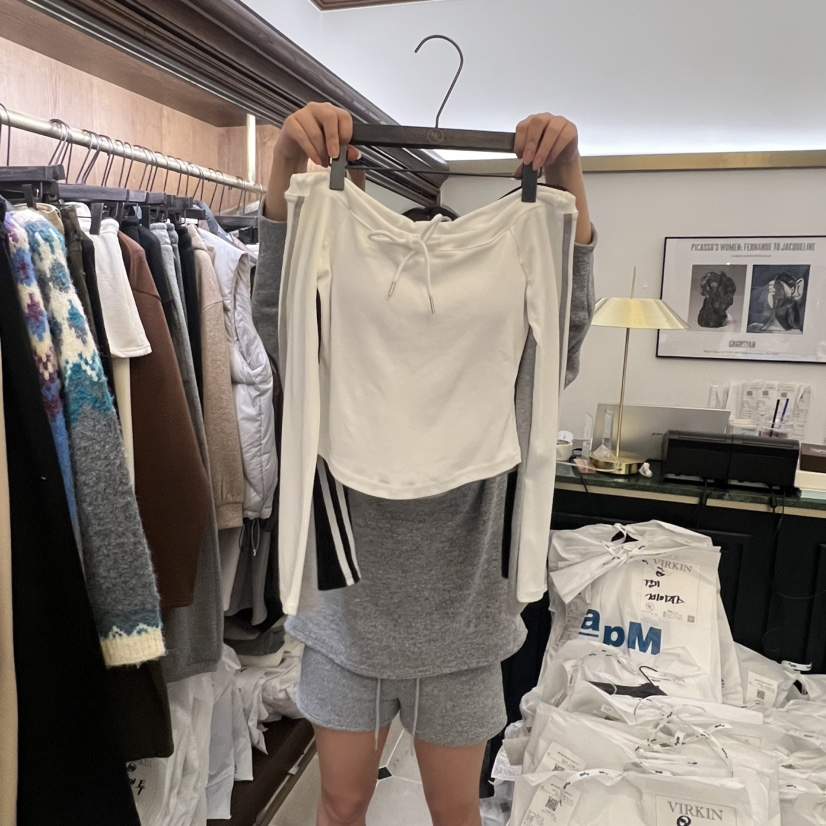 VIRKIN東大門㊣實拍女裝新品真品25秋冬熱賣時尚休閑長袖T恤VIRKIN長袖T恤
