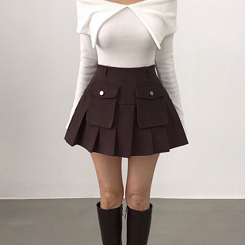 2TWO MOON東大門㊣代購女裝新款人氣職業推薦休閑真品短裙2TWO MOON短裙