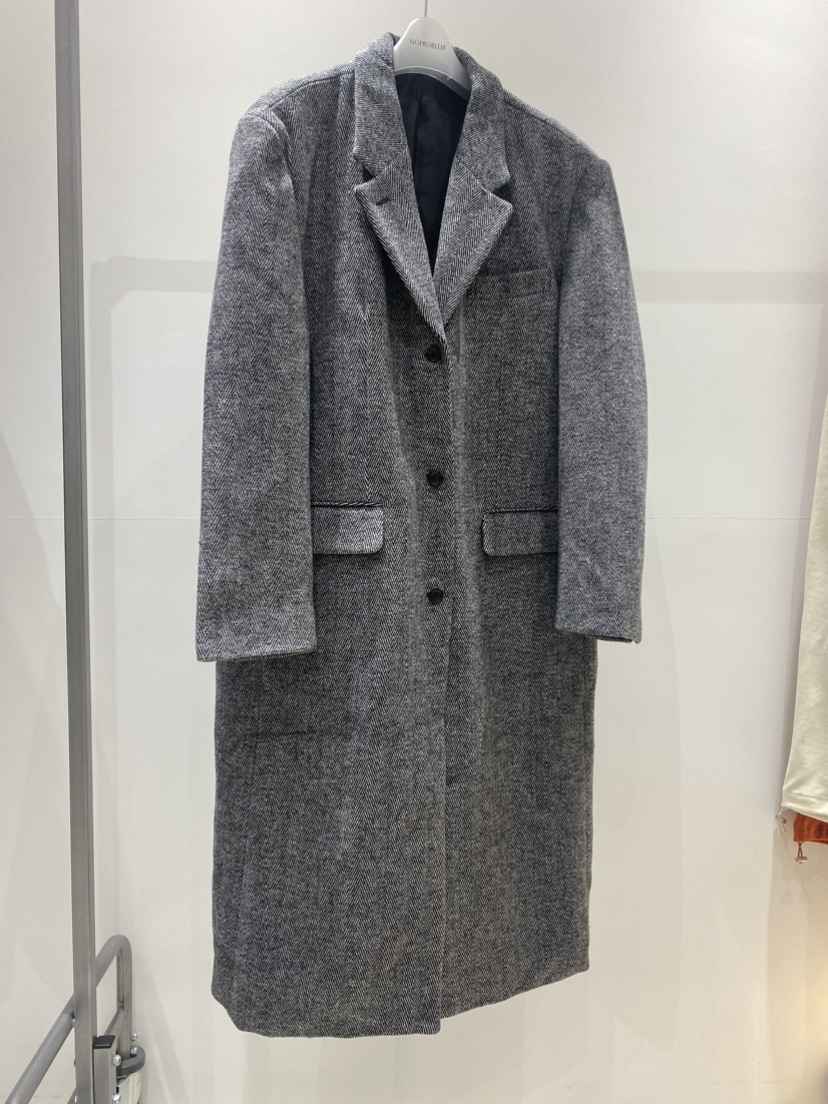 NOPROBLEM東大門㊣代購女裝新款職業真品推薦中長款大衣人字形NOPROBLEM中長款大衣