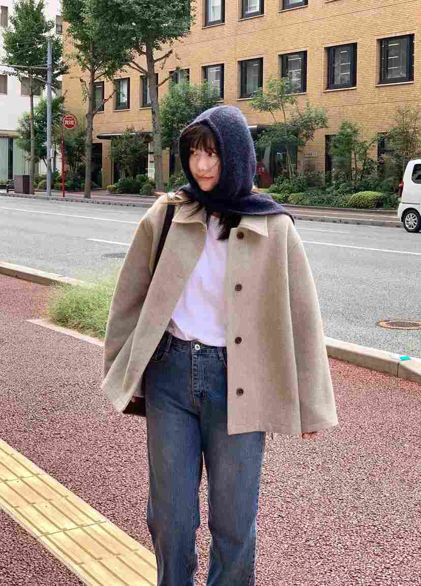 COURGETTE東大門㊣實拍女裝新款熱賣時尚25秋冬真品夾克羊毛COURGETTE夾克