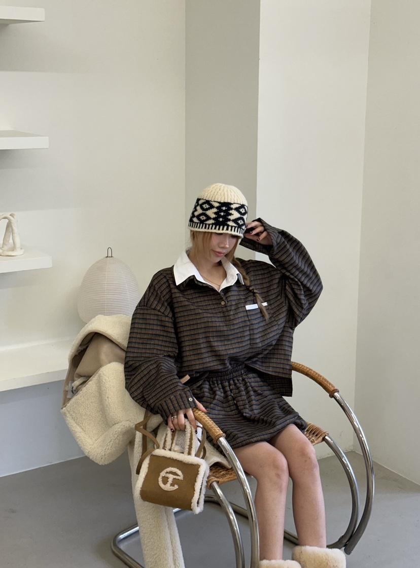 ZEROZERO東大門㊣直郵女裝新品人氣推薦襯衫蕾絲衫格紋高領ZEROZERO襯衫/蕾絲衫