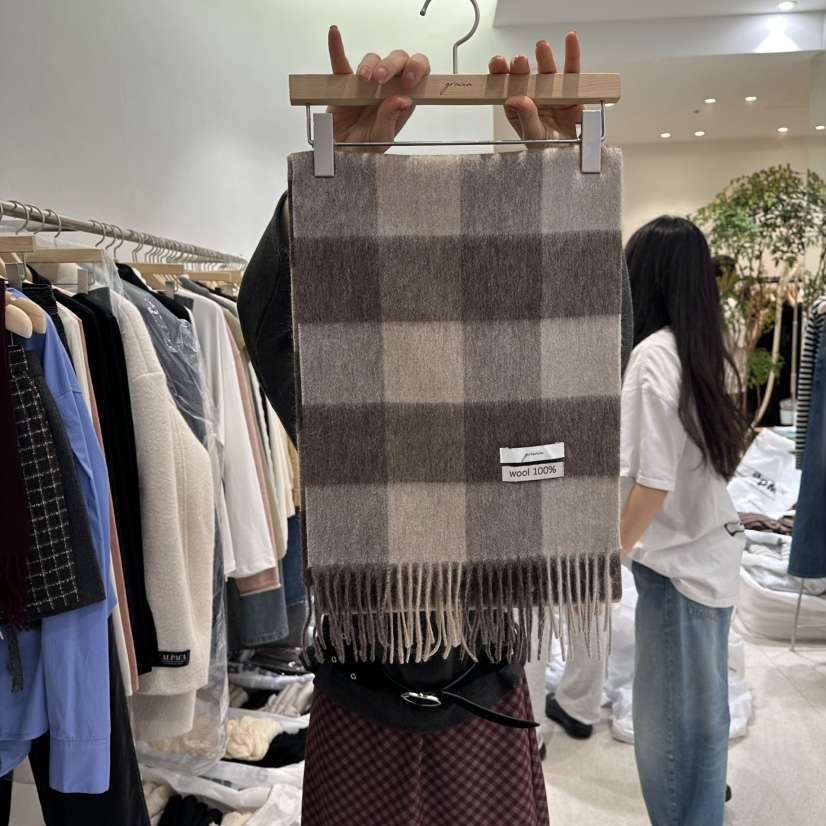 GRACIA韓國代購㊣女士新款真品25秋冬熱賣休閑推薦圍巾披肩GRACIA圍巾/披肩