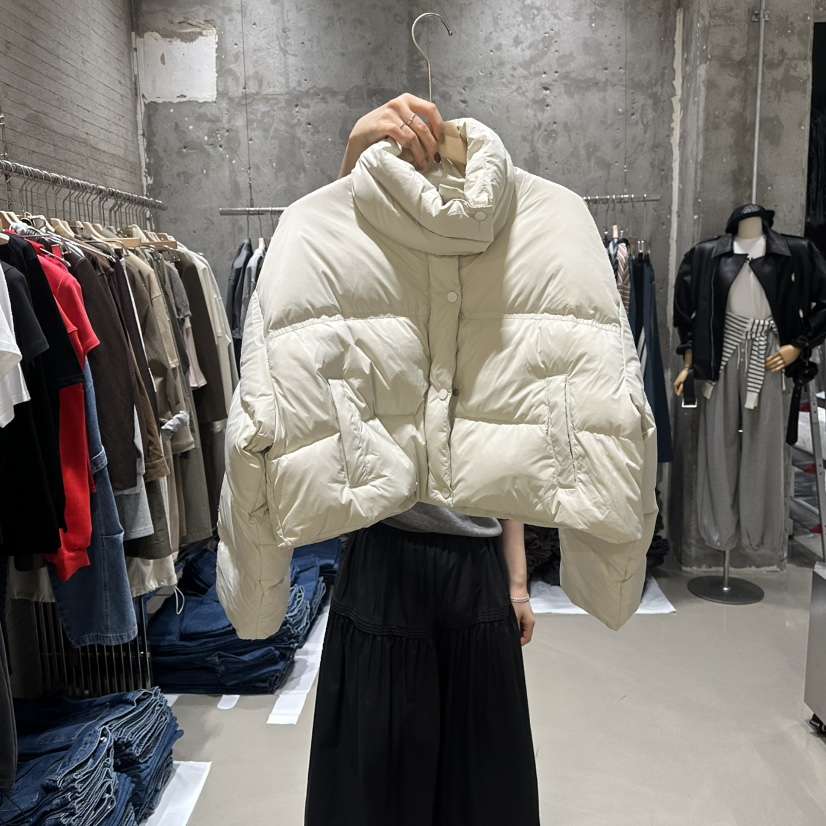 JUNI韓國代購㊣女裝新品休閑25秋冬職業真品人氣短款羽絨服my juni短款羽絨服