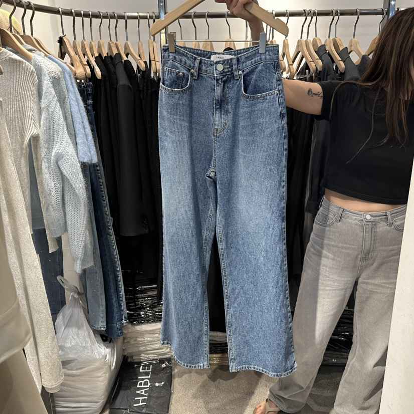 HABLE韓國代購㊣女裝新品推薦真品時尚休閑職業人氣熱賣牛仔褲HABLE牛仔褲