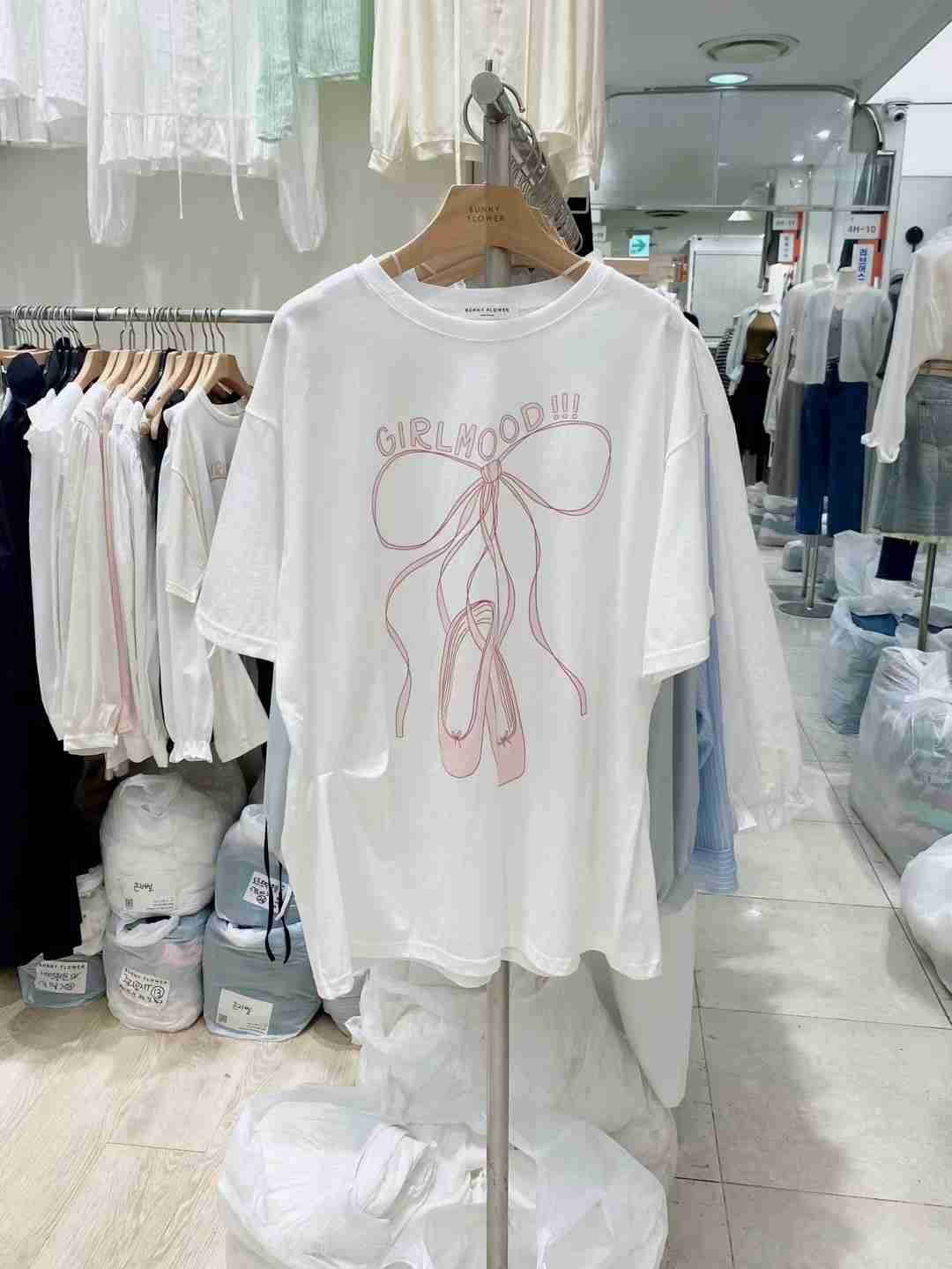 BUNNYFLOWER2東大門㊣代購女裝新品人氣真品推薦25秋冬休閑T恤BUNNYFLOWER2T恤