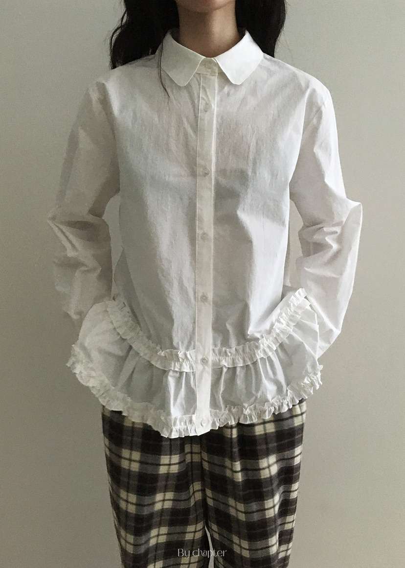 BY CHAPTER東大門㊣直郵女士新品時尚人氣休閑25秋冬襯衫蕾絲衫BY Chapter襯衫/蕾絲衫