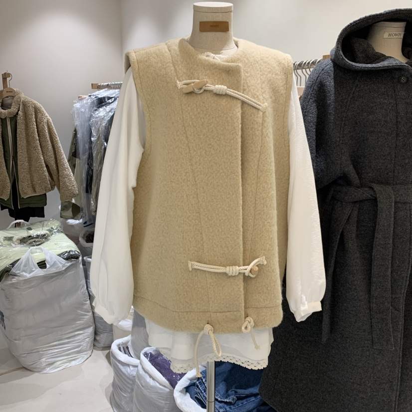 HOWFF東大門㊣實拍女裝新品25秋冬真品休閑馬甲不含內搭羊毛HOWFF馬甲