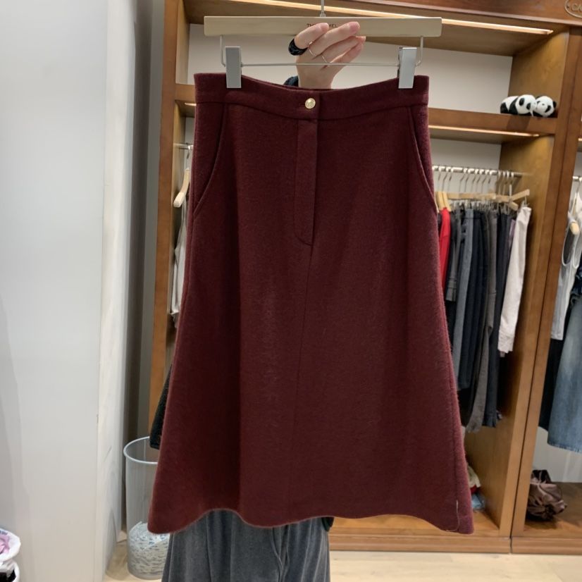 THE CAMEL東大門㊣代購女士新品25秋冬半身裙中短裙the came_l 家半身裙/中短裙
