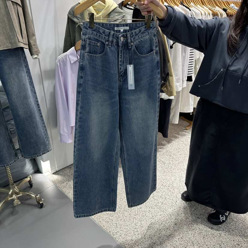 ATPZ韓國代購㊣女士新品真品人氣25秋冬時尚職業牛仔褲口袋ATTENTION PLEAES牛仔褲