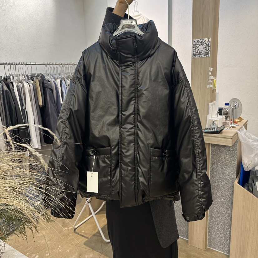 PLOVER韓國直郵㊣女裝新品25秋冬休閑短款羽絨服皮革填充鵝絨PLO_VER短款羽絨服