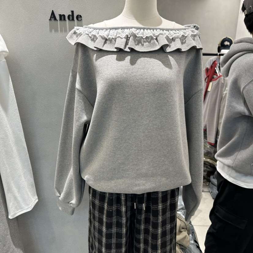 ANDE東大門㊣代購女裝新品推薦時尚職業休閑真品熱賣25秋冬衛衣Ande衛衣