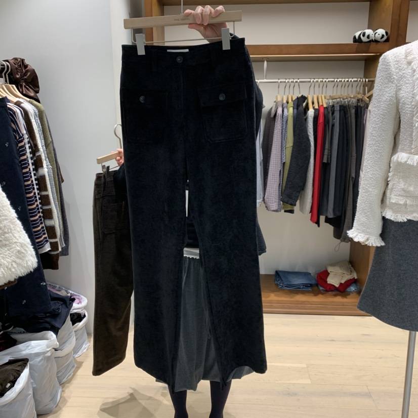 THE CAMEL東大門㊣實拍女裝新品熱賣休閑褲天鵝絨the came_l 家休閑褲