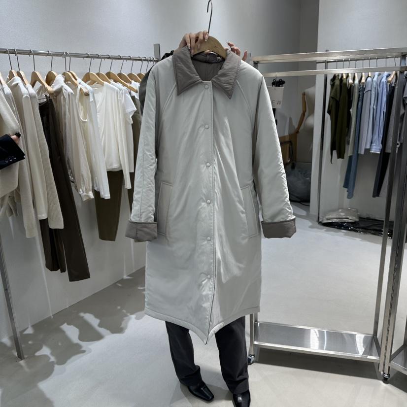 OVU韓國直郵㊣女裝新品25秋冬推薦時尚長款羽絨服兩面穿填充OVU長款羽絨服