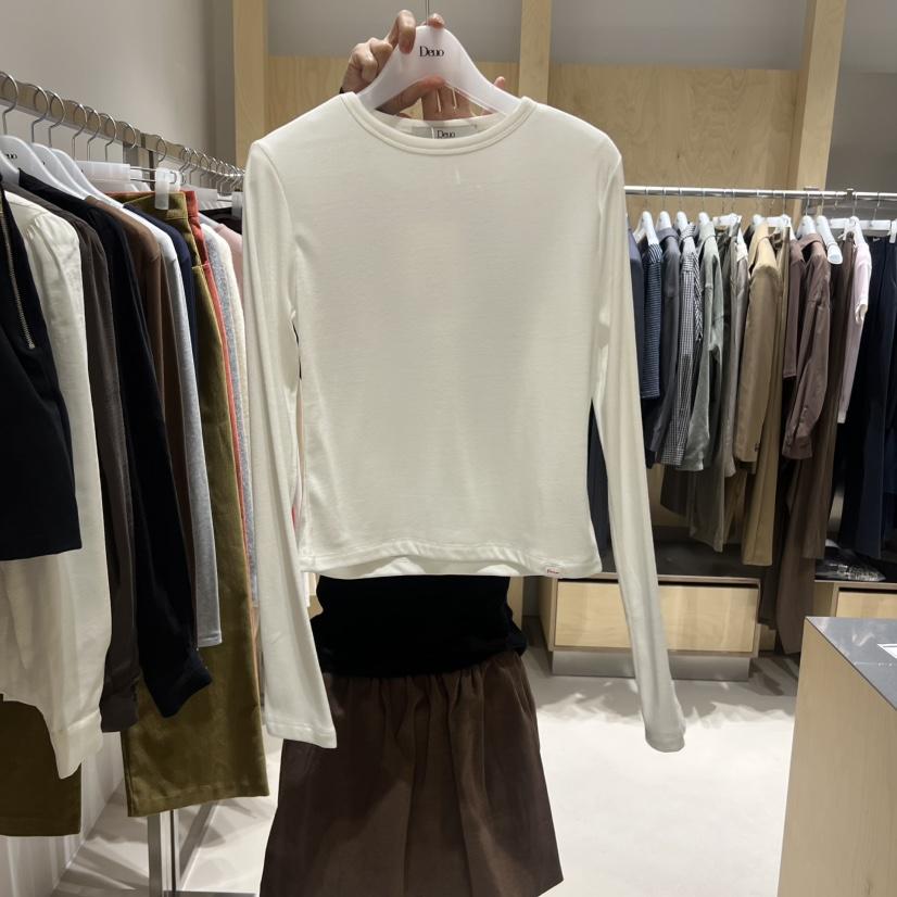 DEUO韓國直郵㊣女士新品人氣真品推薦25秋冬時尚職業長袖T恤DEUO長袖T恤