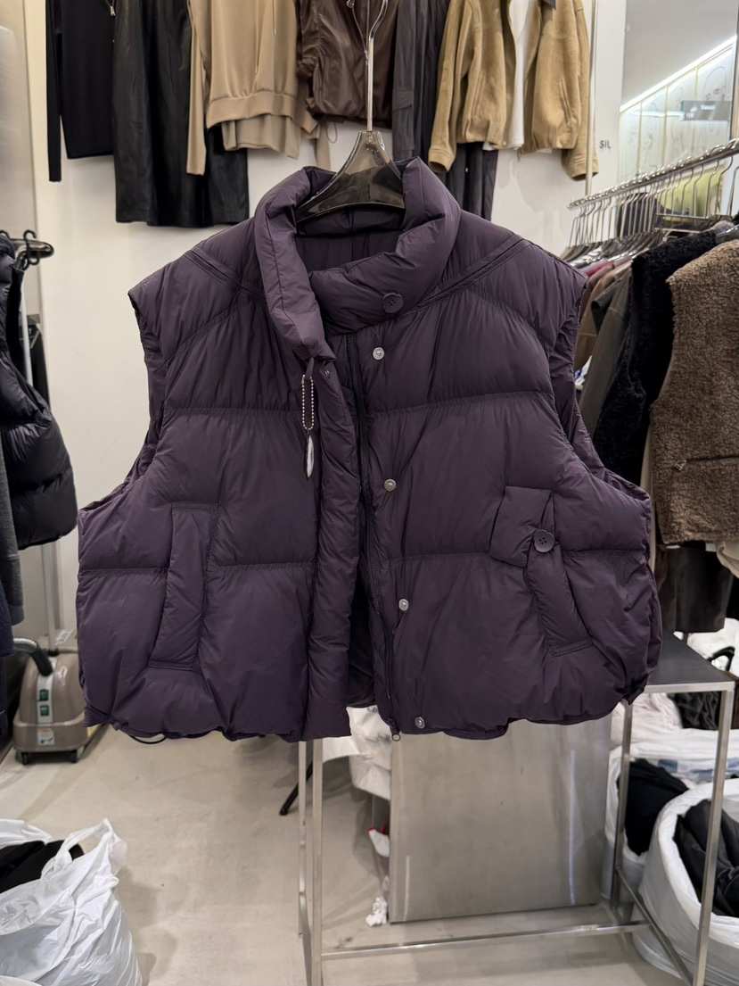 THE SIL東大門㊣直郵女裝新品25秋冬真品馬甲紐扣背心鴨絨THE SIL/1 2ILLY馬甲