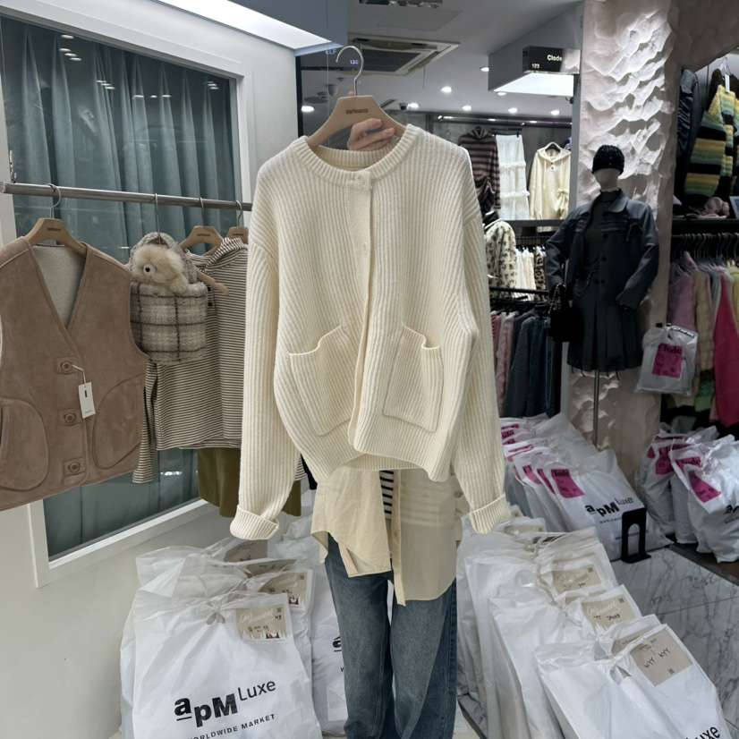 OURMOMENT東大門㊣實拍女裝新品25秋冬推薦真品休閑時尚針織衫OURMOMENT針織衫