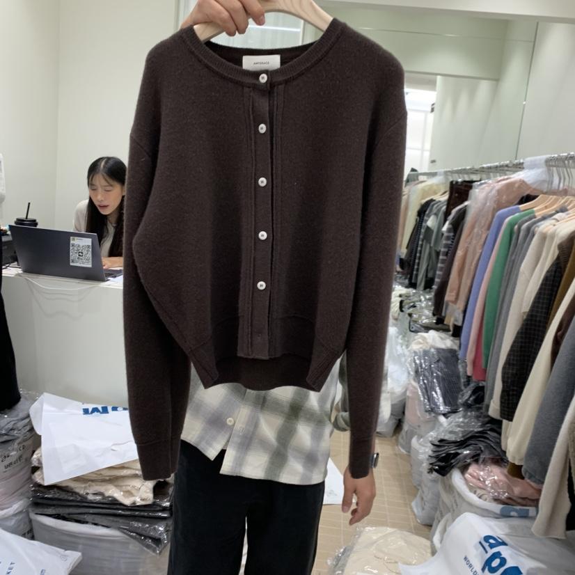 AMY GRACE韓國代購㊣女裝新款休閑真品熱賣職業推薦針織衫AMY GRACE針織衫