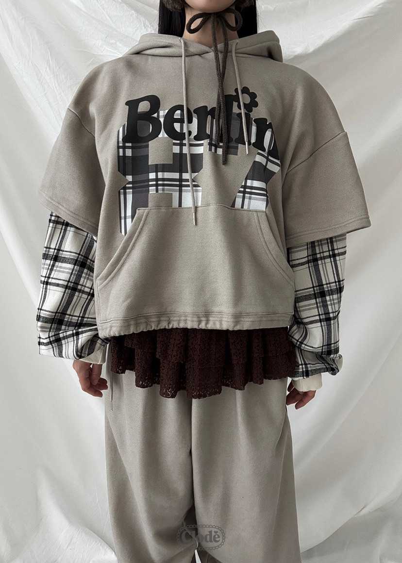 CLODE韓國代購㊣女士新品25秋冬熱賣推薦休閑人氣衛衣假兩件CLODE衛衣