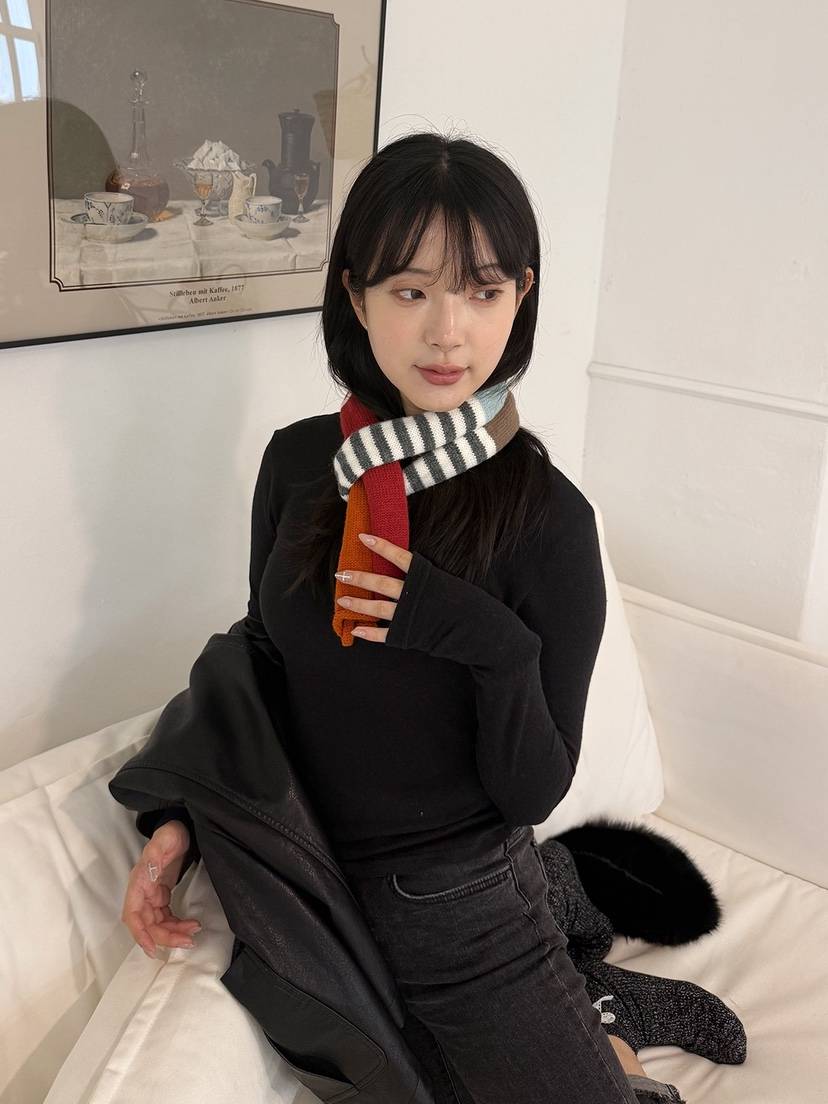 NICEALICE東大門㊣實拍女裝新品職業休閑時尚圍巾披肩修身圍巾NICEALICE圍巾/披肩