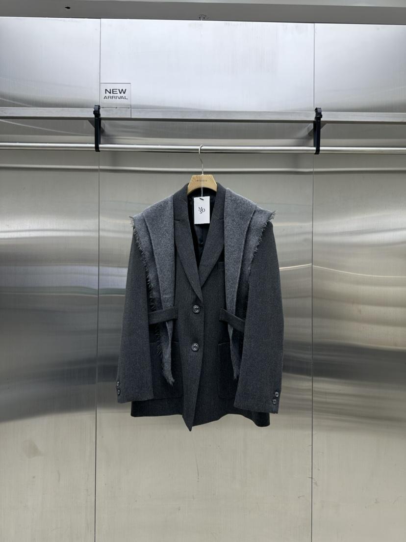MYDRESS韓國代購㊣女裝新款推薦人氣時尚職業真品夾克含圍巾MYDRESS夾克