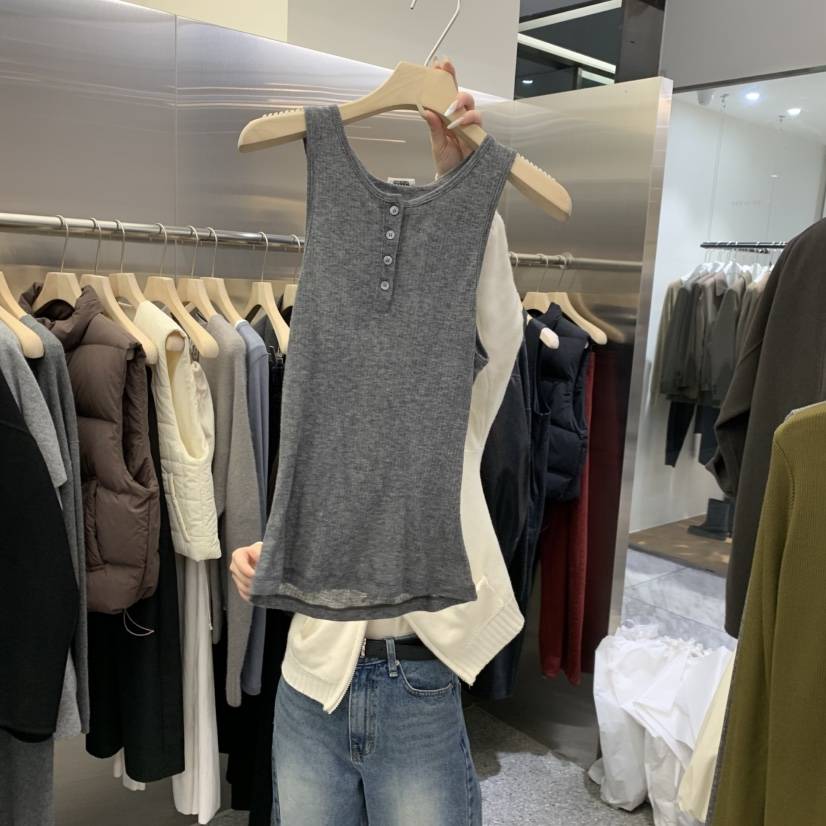 VELVET UNDERGROUND韓國代購㊣女士新款職業吊帶背心不含內搭VELVET UNDERGROUND吊帶/背心