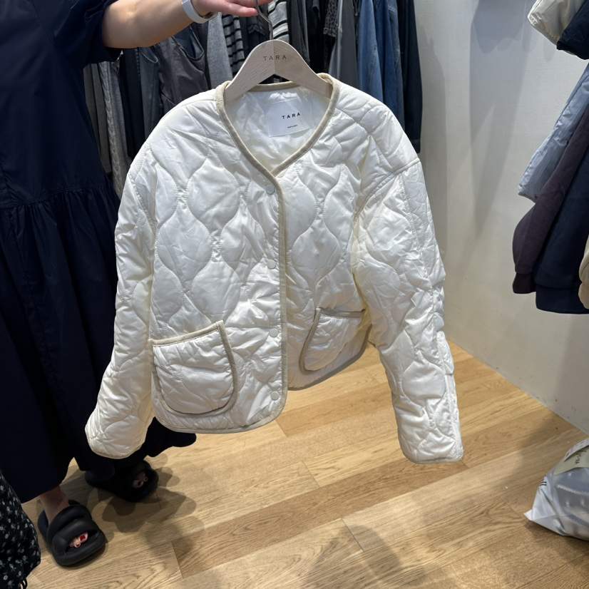 TARA韓國代購㊣女裝新款推薦時尚職業人氣25秋冬真品短款棉服TARA短款棉服