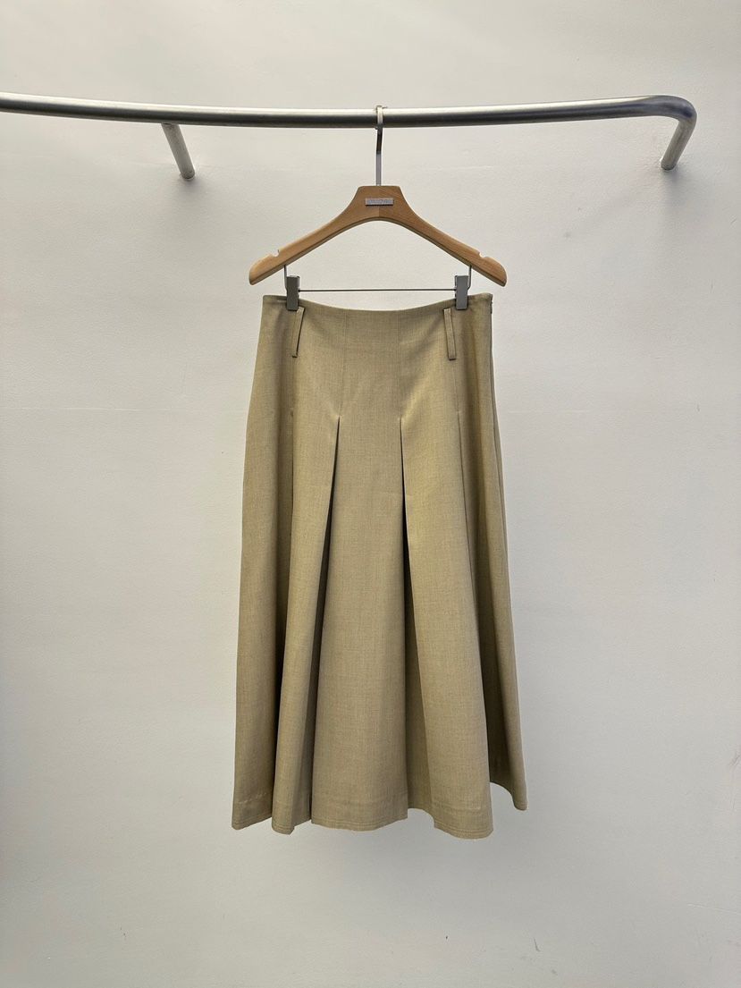WIDA-P東大門㊣代購女士新品推薦25秋冬職業長裙百褶褶裙長款WIDA/RENEJ長裙