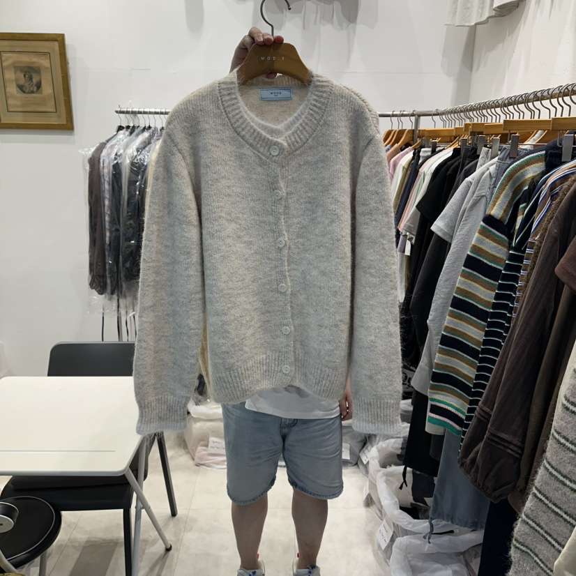 MODS-Q東大門㊣實拍女士新品時尚熱賣職業25秋冬毛衣假兩件開衫MODS-Q毛衣