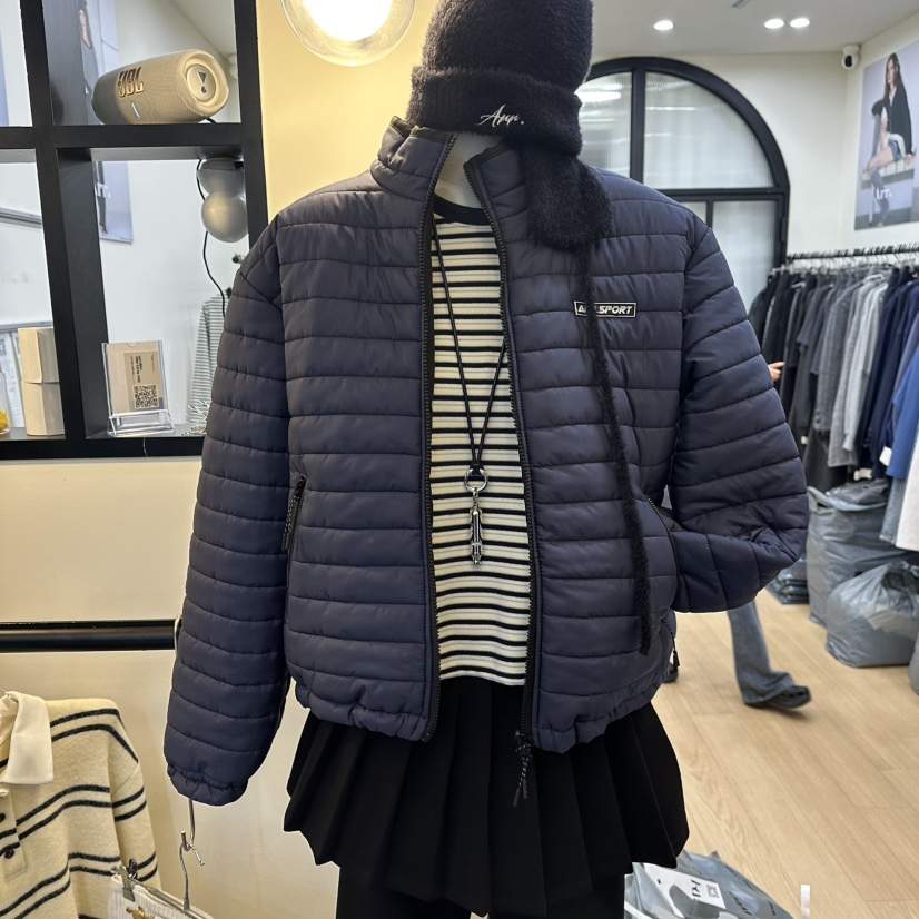 ARR韓國直郵㊣女士新品推薦人氣時尚休閑短款棉服兩面穿雙面ARR短款棉服
