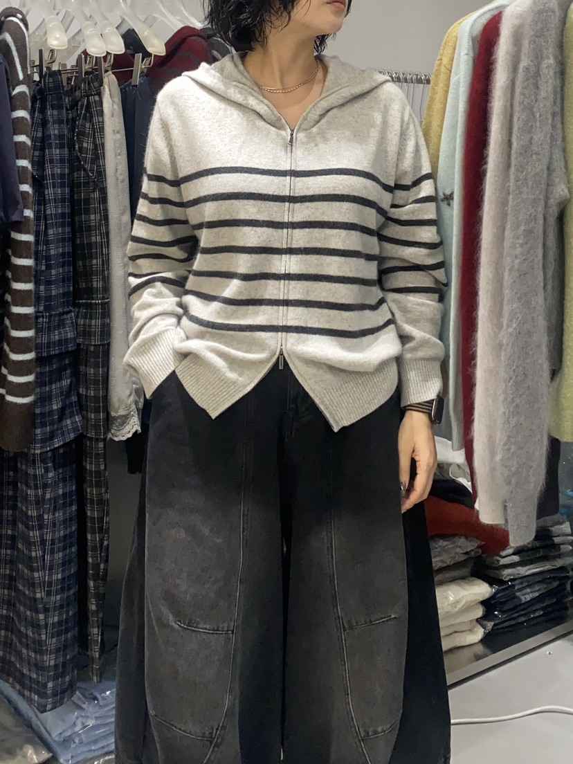 LOOKK東大門㊣實拍女裝新品人氣真品推薦25秋冬針織衫連帽衫羊絨LOOKK針織衫