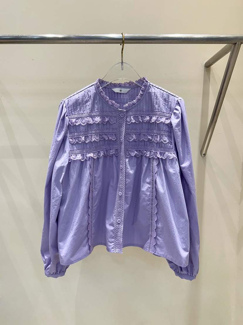 81 MARKET-L東大門㊣實拍女裝新款25秋冬時尚職業襯衫蕾絲衫81 MARKET-L襯衫/蕾絲衫