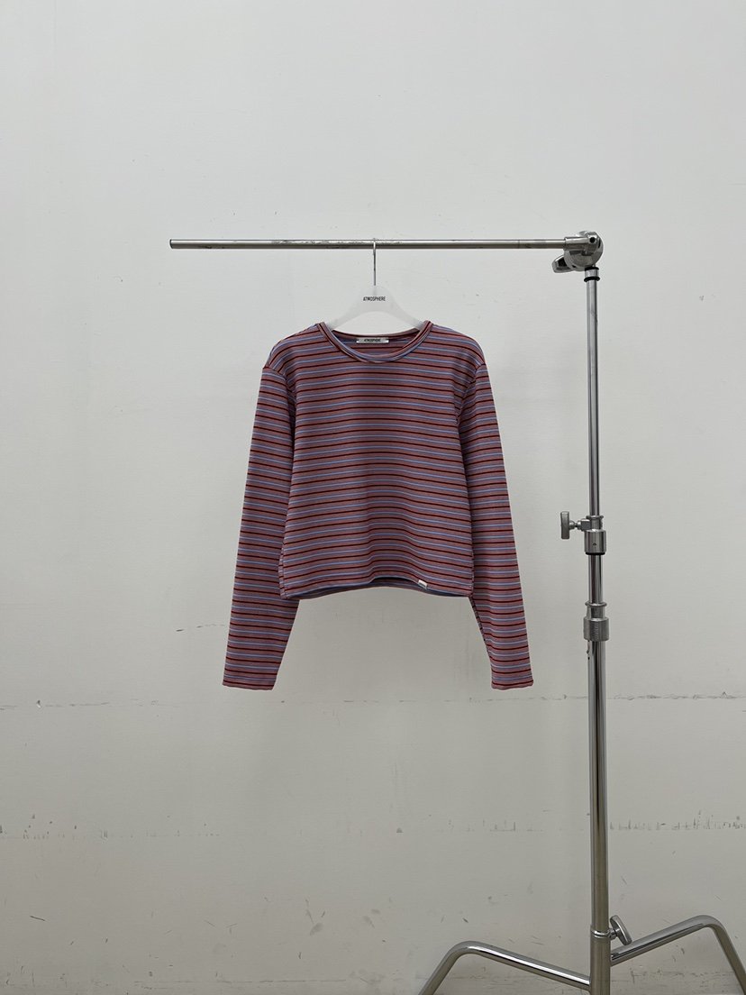 ATMOSPHERE韓國直郵㊣女裝新品25秋冬人氣熱賣職業真品長袖T恤ATMOSPHERE/BLING長袖T恤