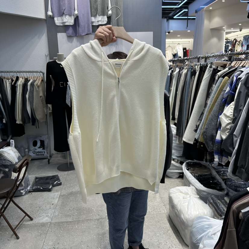 BLOOM東大門㊣實拍女士新品推薦職業時尚熱賣真品休閑馬甲連帽BLOOM-Q馬甲
