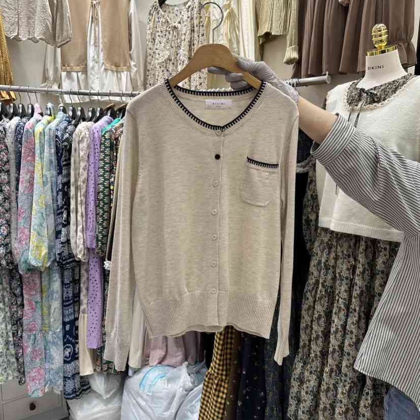 BIKINI東大門㊣代購女裝新品職業熱賣休閑真品時尚25秋冬針織衫BIKINI針織衫