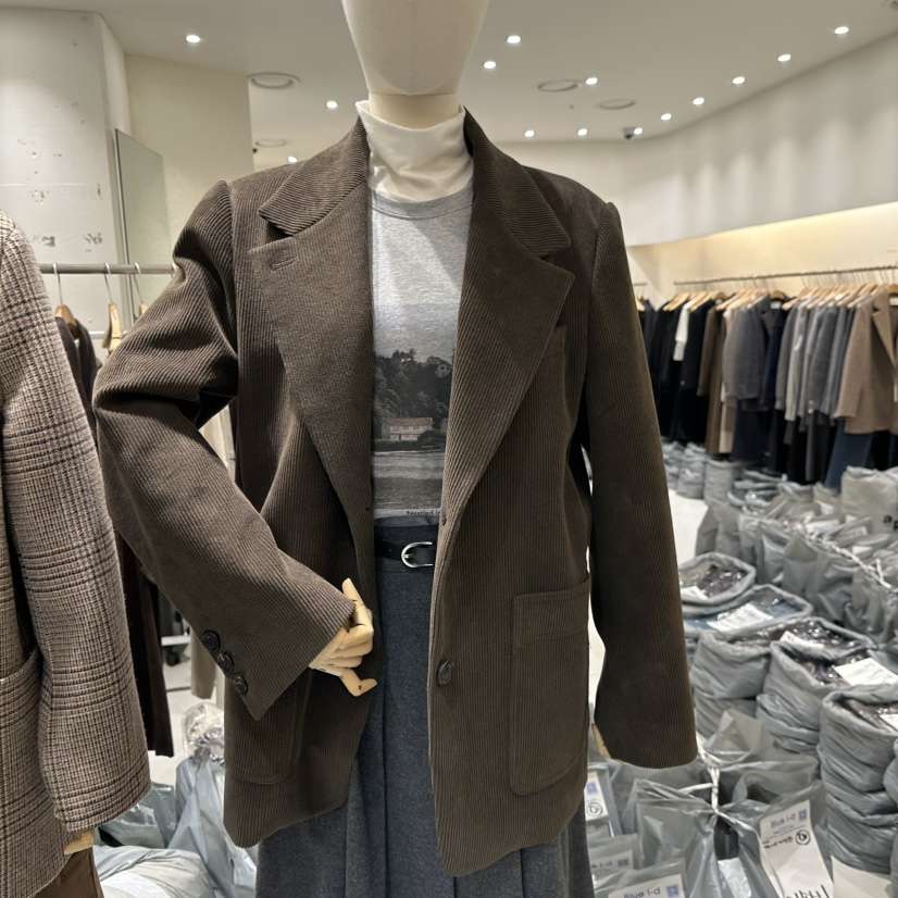 BLUEI-D東大門㊣代購女士新品時尚熱賣職業人氣休閑推薦夾克Blue i-d夾克