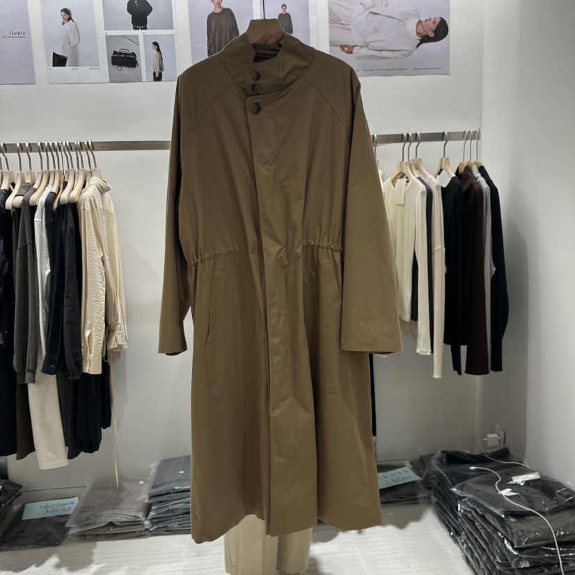 HAUTTE-P韓國代購㊣女士新品時尚休閑真品推薦熱賣長款風衣HAUTTE長款風衣