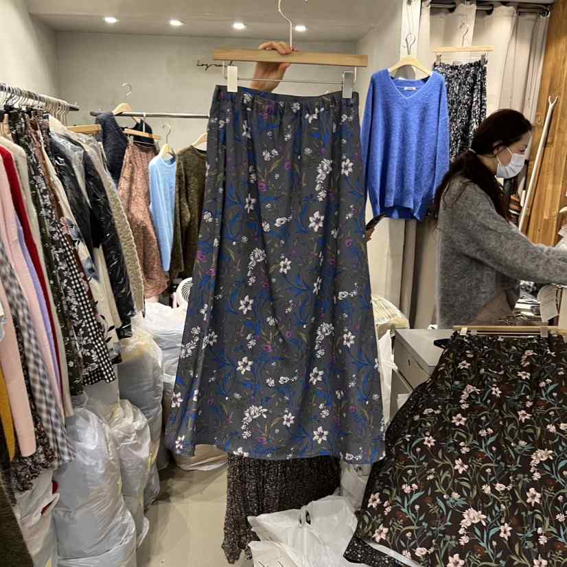 LOGROAD東大門㊣實拍女士新款熱賣真品休閑25秋冬半身裙中短裙LOG ROAD半身裙/中短裙