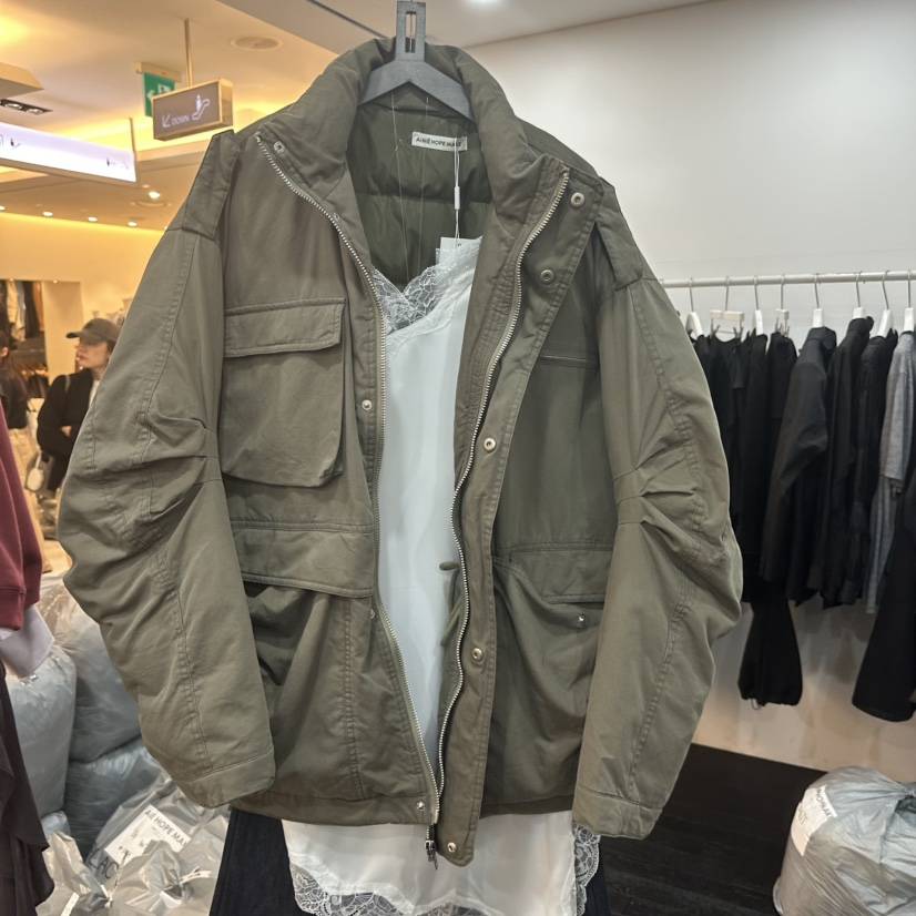 AIME HOPE MAKE韓國代購㊣女士新款時尚短款羽絨服填充鴨絨AIME HOPE MAKE短款羽絨服