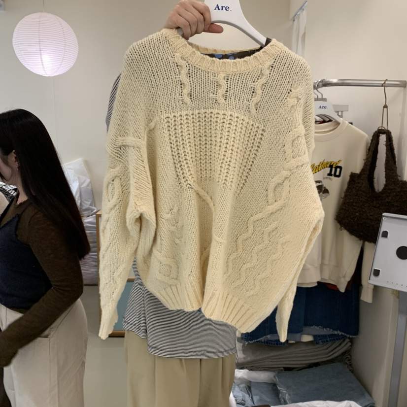 ARE東大門㊣實拍女裝新品職業時尚熱賣休閑真品人氣25秋冬針織衫ARE YOU/ARE針織衫