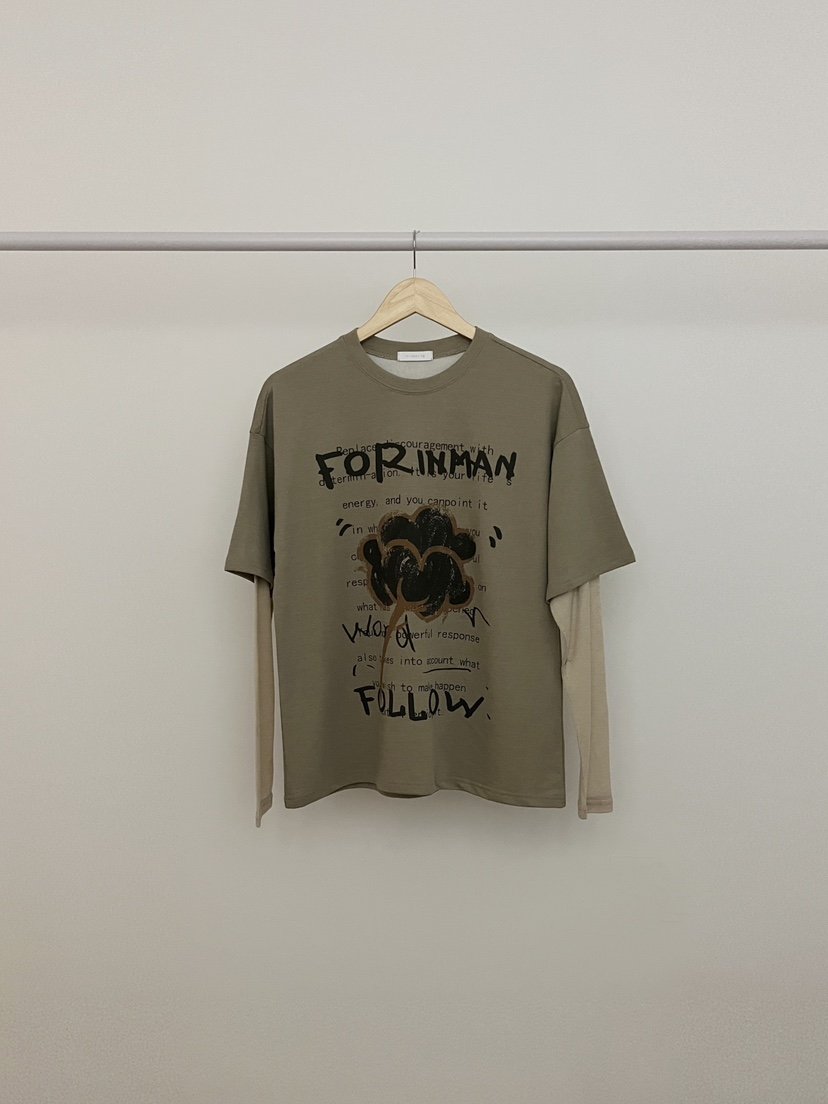 RE:OPENING韓國直郵㊣女士新品熱賣人氣職業真品25秋冬長袖T恤RE:OPENING長袖T恤