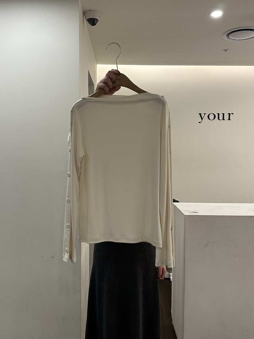 YOUR-P東大門㊣代購女士新品25秋冬真品推薦熱賣長袖T恤露肩YOUR-P長袖T恤