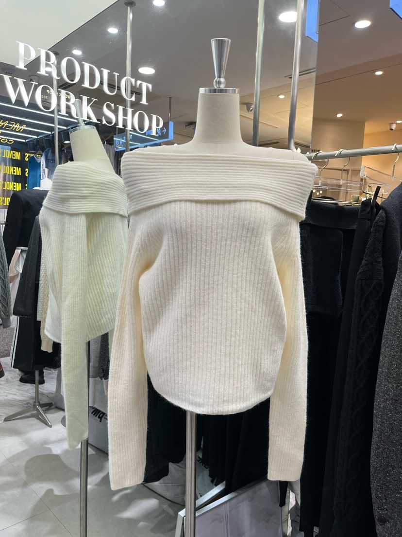 WORK SHOP韓國直郵㊣女士新款熱賣25秋冬時尚真品職業針織衫Work_shop針織衫