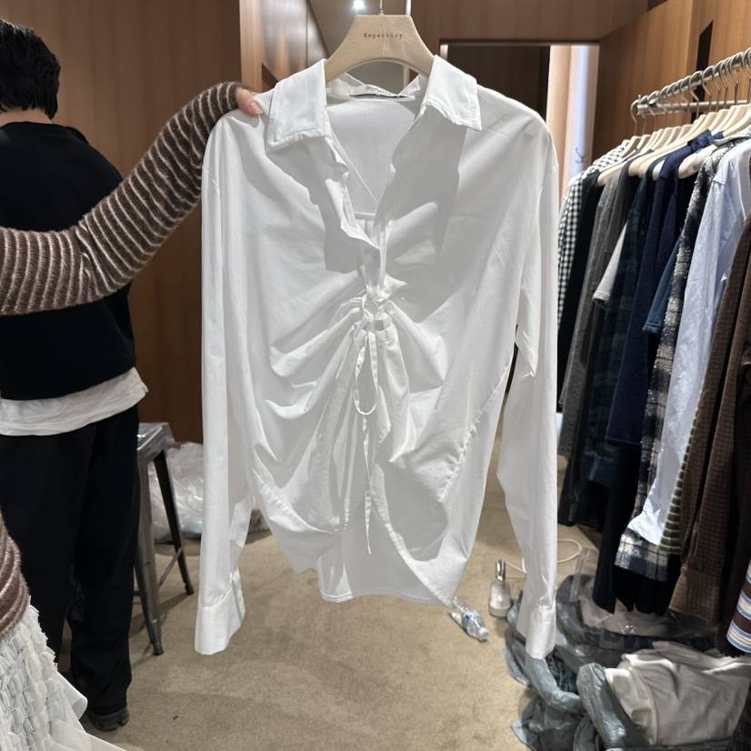 REPERTORY東大門㊣實拍女裝新品職業真品推薦時尚襯衫蕾絲衫REPERTORY襯衫/蕾絲衫