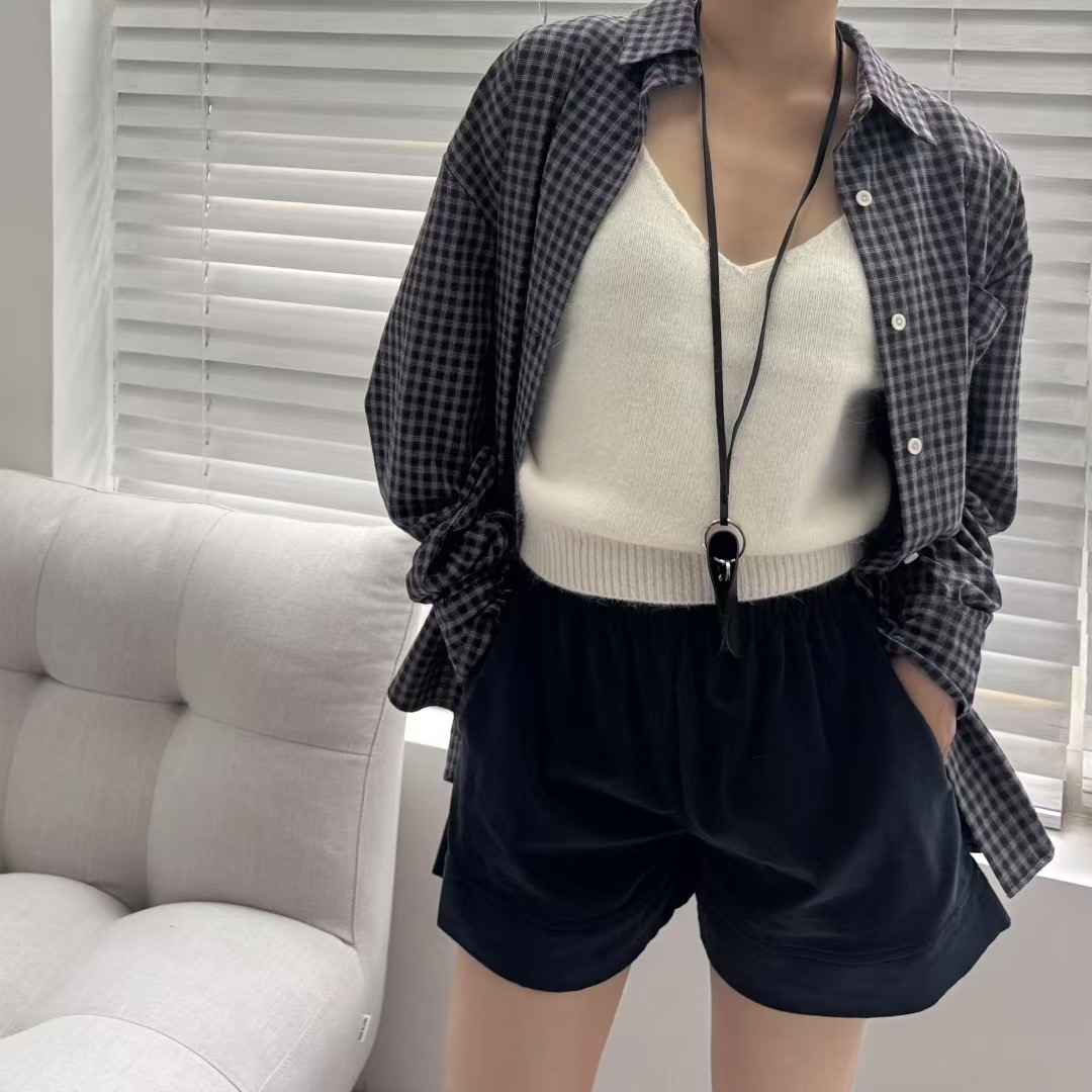 VIVAGLAM-비바글램-T韓國代購㊣女裝新品職業襯衫蕾絲衫格紋VIVAGLAM襯衫/蕾絲衫
