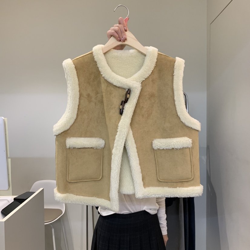 OUTRENE韓國代購㊣女裝新品25秋冬時尚職業熱賣真品推薦馬甲OUTRENE馬甲
