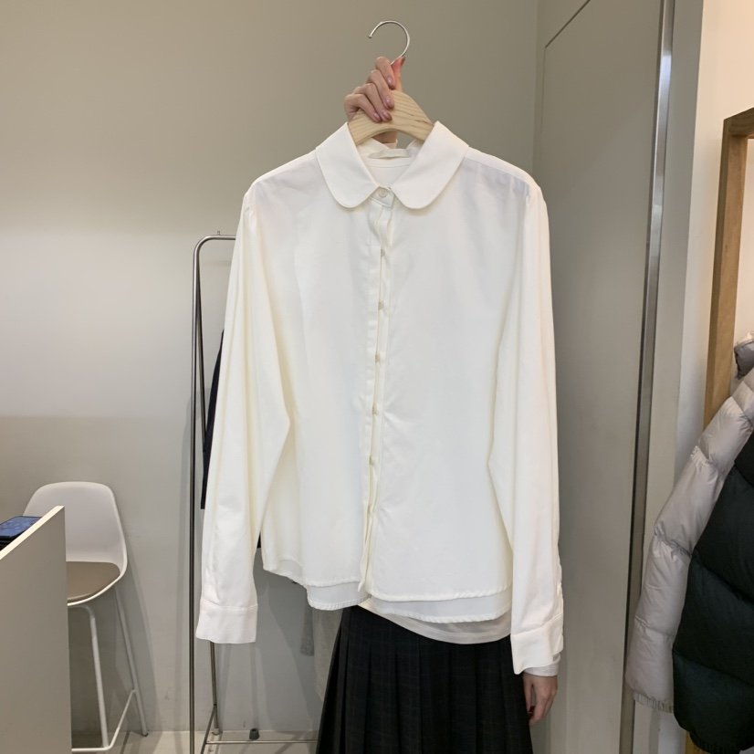 OUTRENE東大門㊣代購女士新品25秋冬時尚熱賣推薦襯衫蕾絲衫OUTRENE襯衫/蕾絲衫