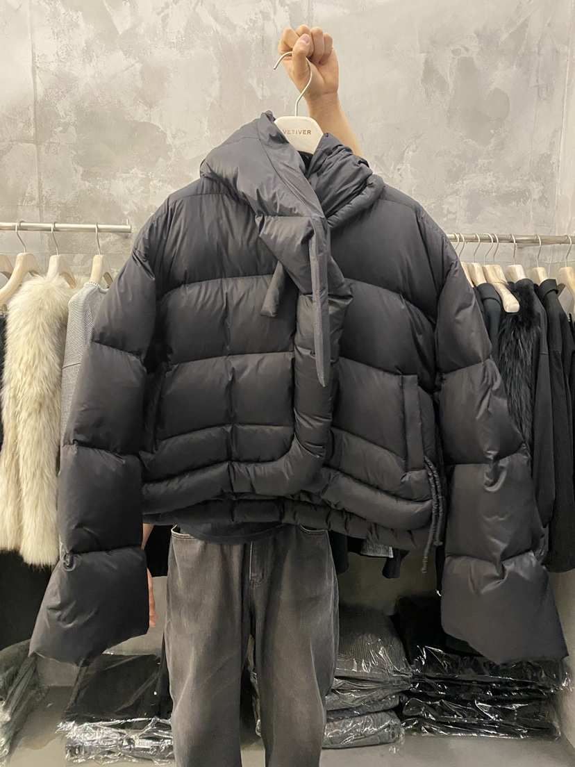 THE VETIVER-A東大門㊣直郵女裝新品時尚休閑短款羽絨服絨VETIVER短款羽絨服